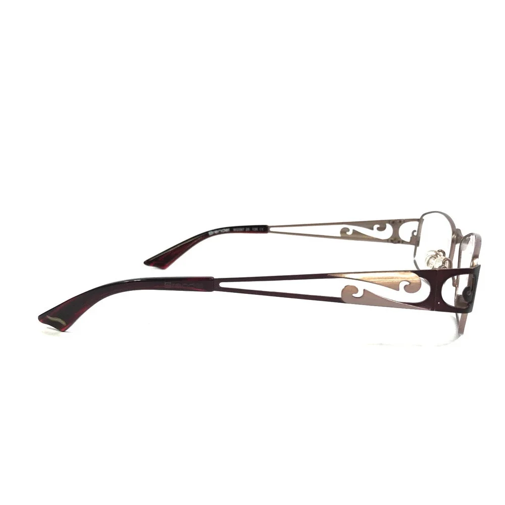 Brendel Eyeglasses Frames 902097 25 Pink Red Rectangle Wire Rim 52-17-135